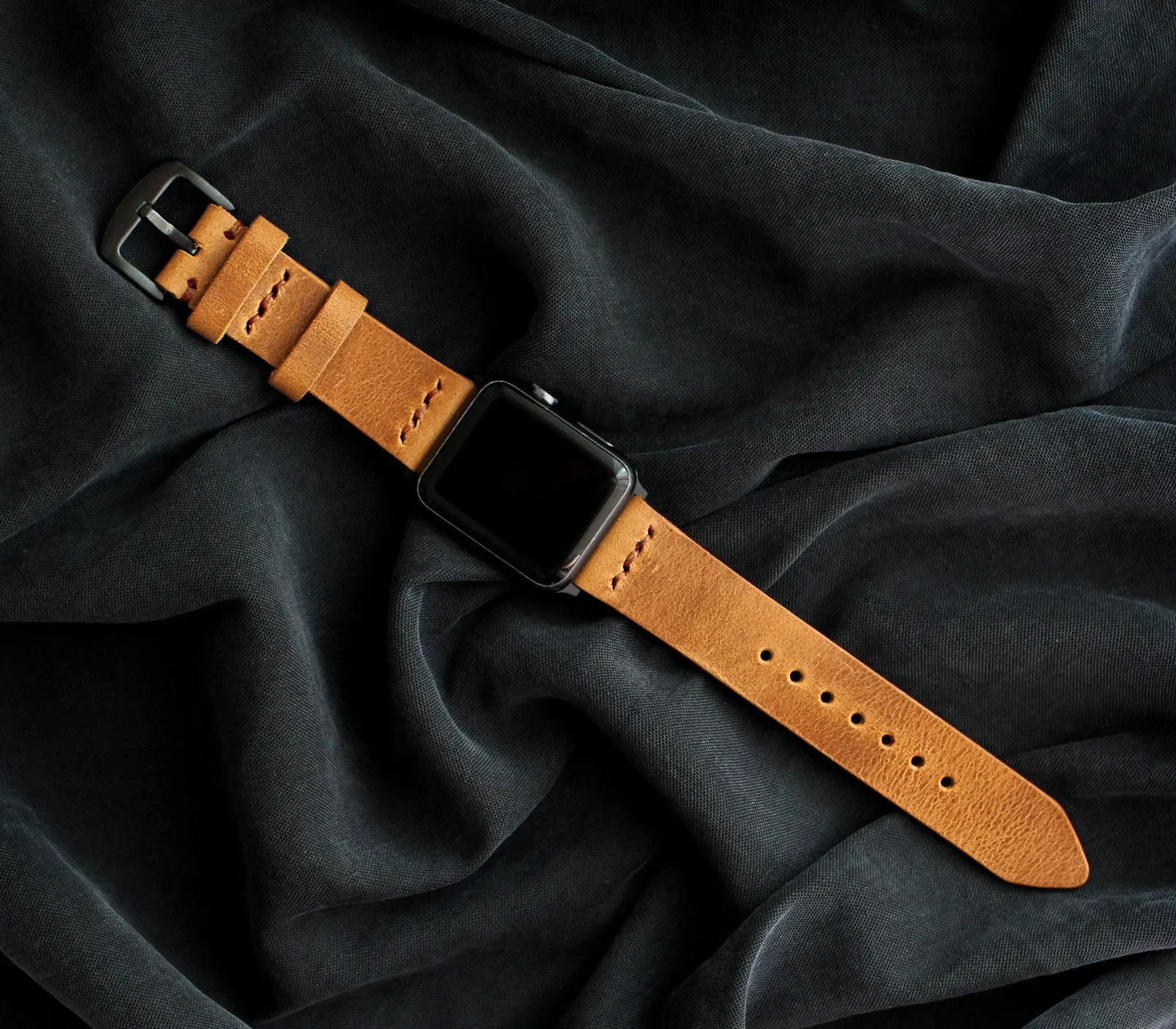 Apple Watch Leather Band - Mustard