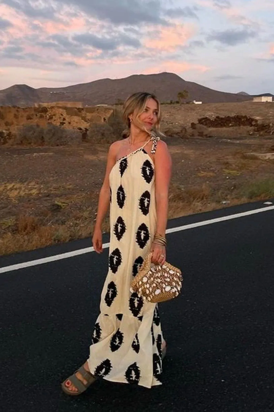 Boho Beach Dress - Summer Dress for Your Holiday - Tie Dye Backless Loose Dresses - Naomi