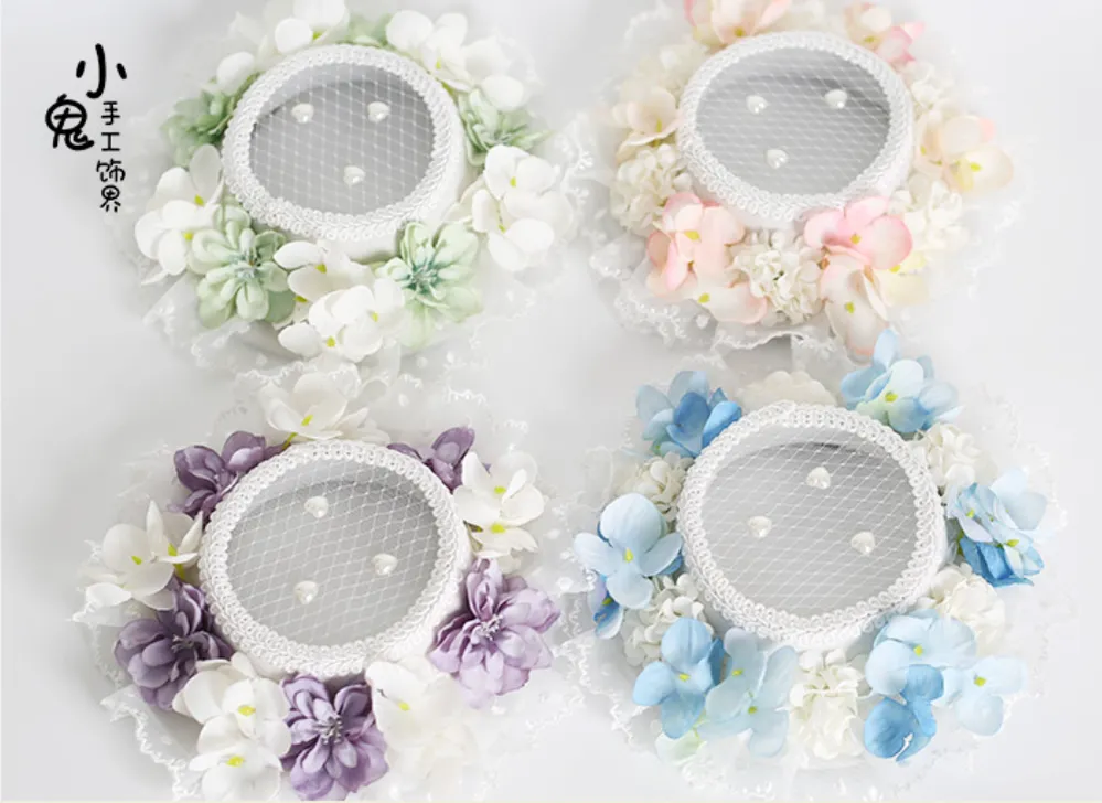 Xiaogui~Elegant Lolita Tea Party Multicolor Hat
